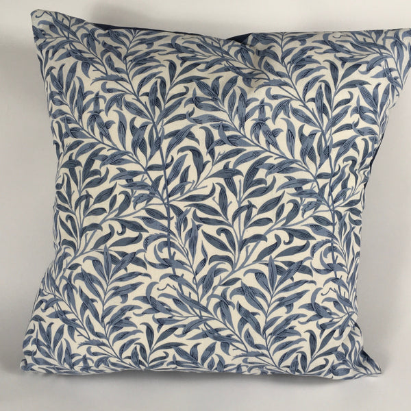 WILLIAM MORRIS WILLOW BOUGH BLUE CUSHION COVER