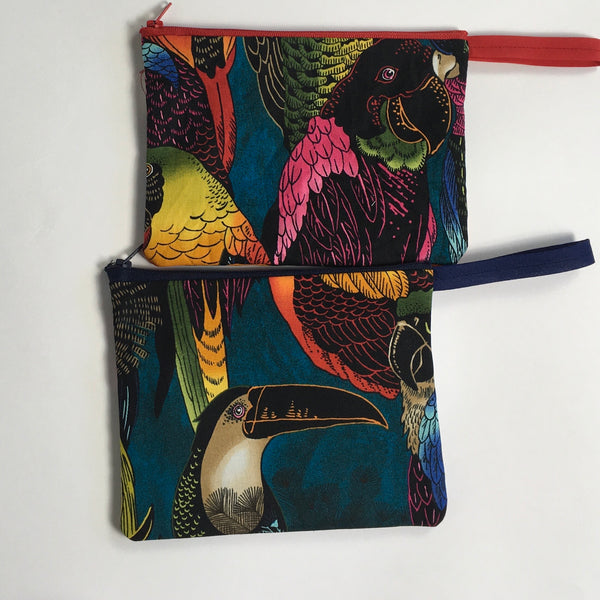 Tropical birds Coin Purse or Pouch