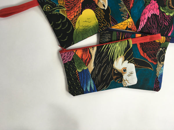 Tropical birds Coin Purse or Pouch