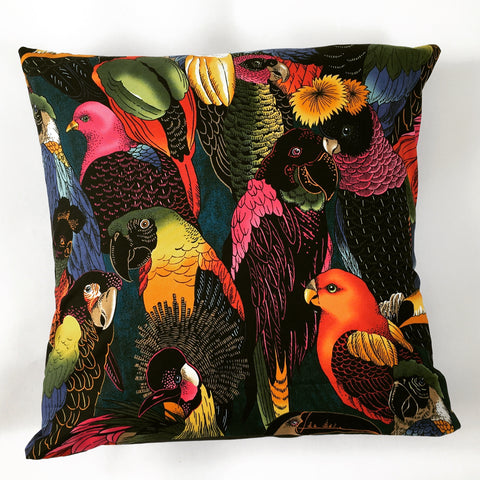 TROPICAL BIRDS CUSHION COVER