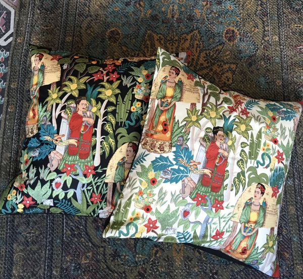 Frida Floor Cushion cover (Black)