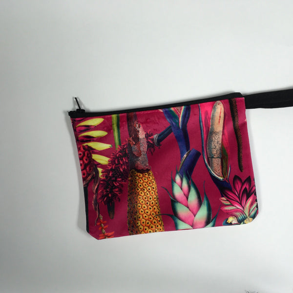 VELVET  BOTANICAL COIN PURSES OR SMALL POUCHES
