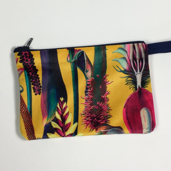 VELVET  BOTANICAL COIN PURSES OR SMALL POUCHES