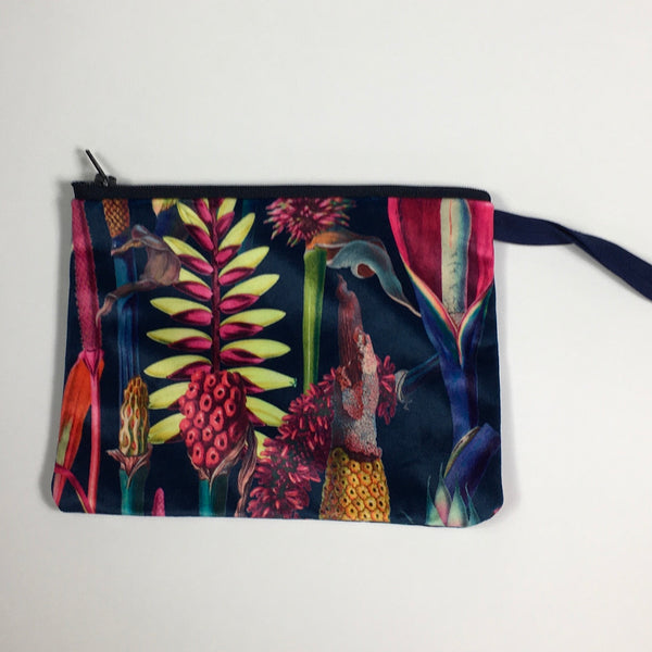 VELVET  BOTANICAL COIN PURSES OR SMALL POUCHES