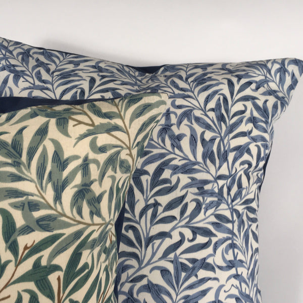 WILLIAM MORRIS WILLOW BOUGH GREEN CUSHION COVER
