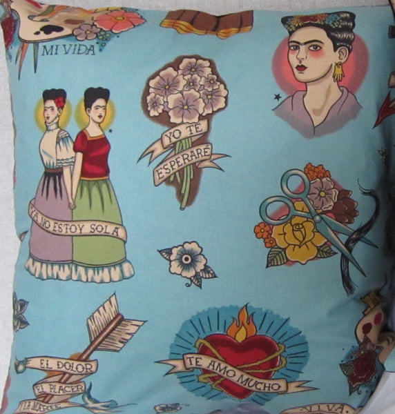 Frida Blue Cushion Cover