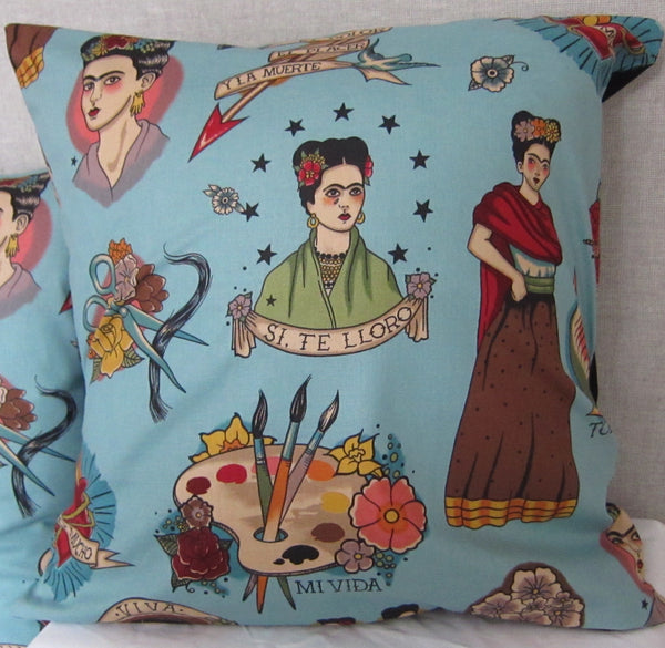 Frida Blue Cushion Cover