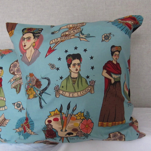 Frida Blue Cushion Cover