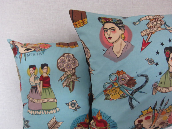 Frida Blue Cushion Cover