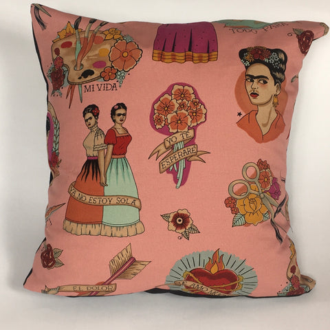 Frida Pink Cushion Cover