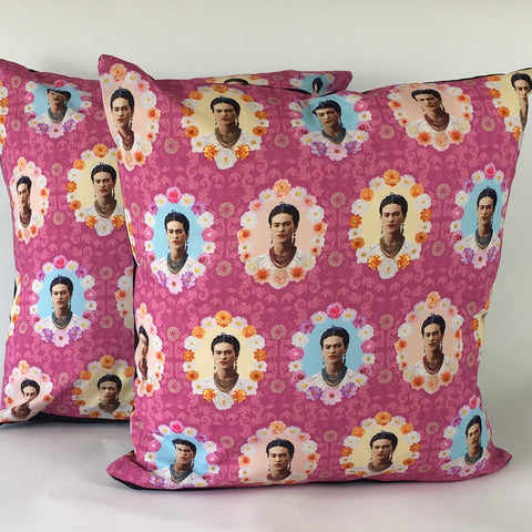 Floral Frida Cushion Cover (Pink)