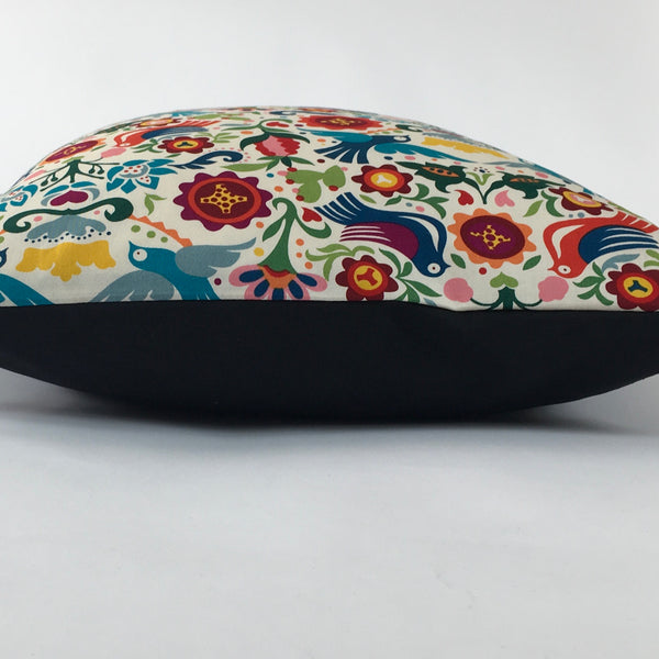 Folk Cushion Cover with Doves