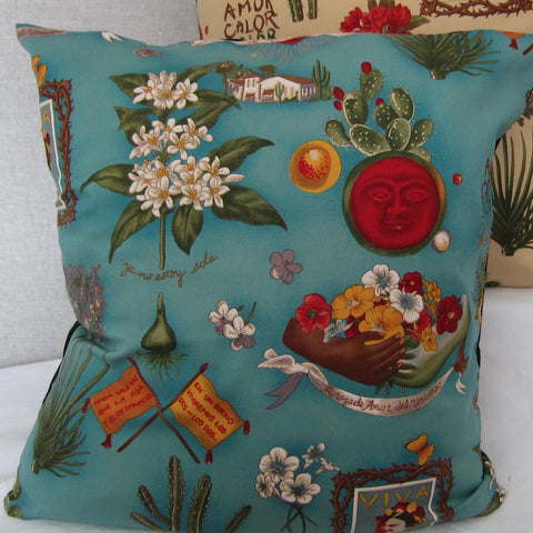 Frida Cushion Cover (Green)